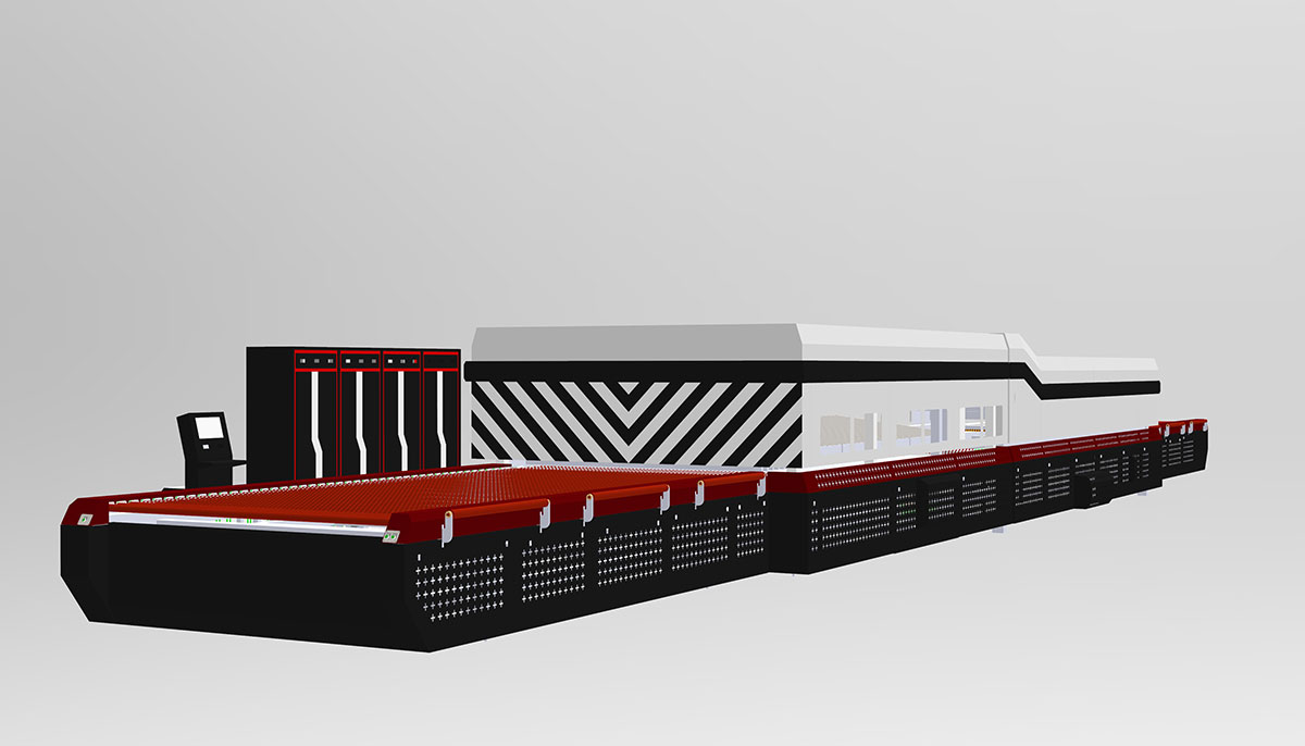 通過(guò)式輻射加熱鋼化爐